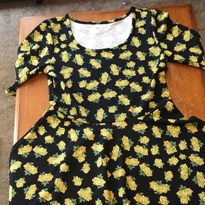 3x lularoe Nicole 3/4 sleeve dress fit-n-flare